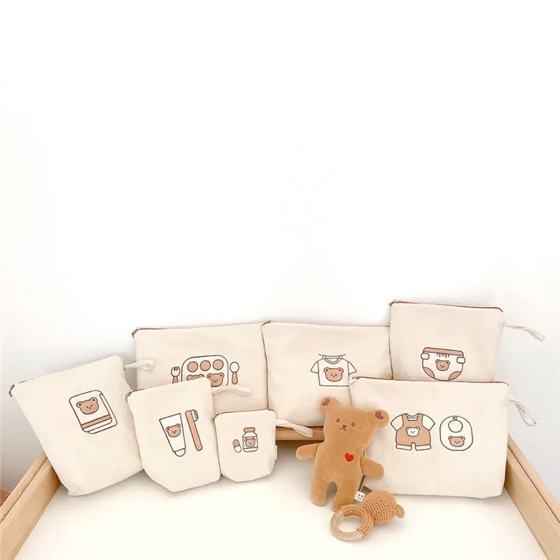 Sac de rangement étanche pour bébé 7 pièces organiseur vêtements enfants sac toilettes sac à Bento médicaments