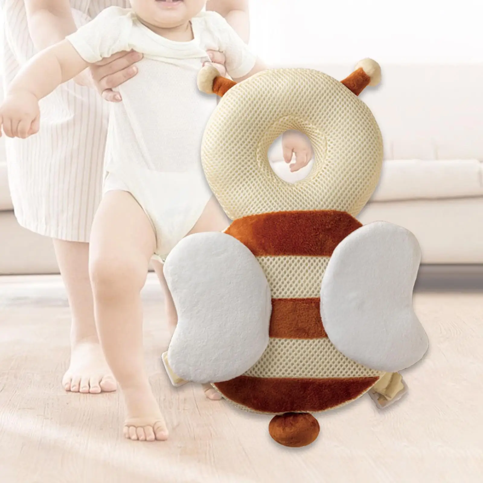 Oreiller de dos pour bébé protection tête épaules sac à dos bébé coussin rembourré apprentissage rampant cours