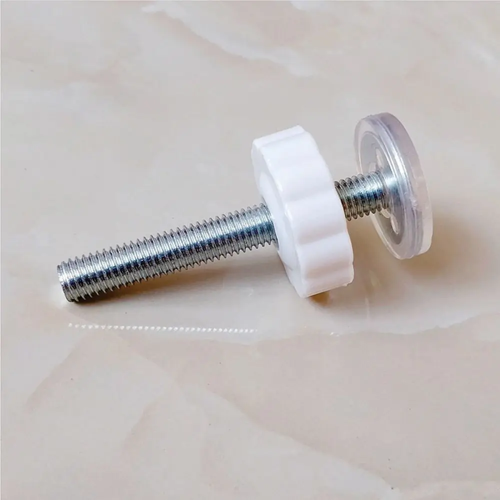 Vis de fixation en acier galvanisé pour portes de sécurité bébé kit de boulons blancs avec rondelles transpare