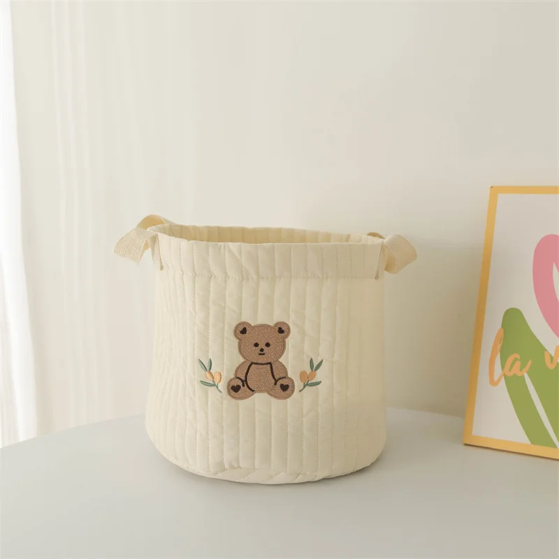 Sac de rangement bébé panier de stockage tissu organisation jouets literie bébé sac porteur design moderne cou