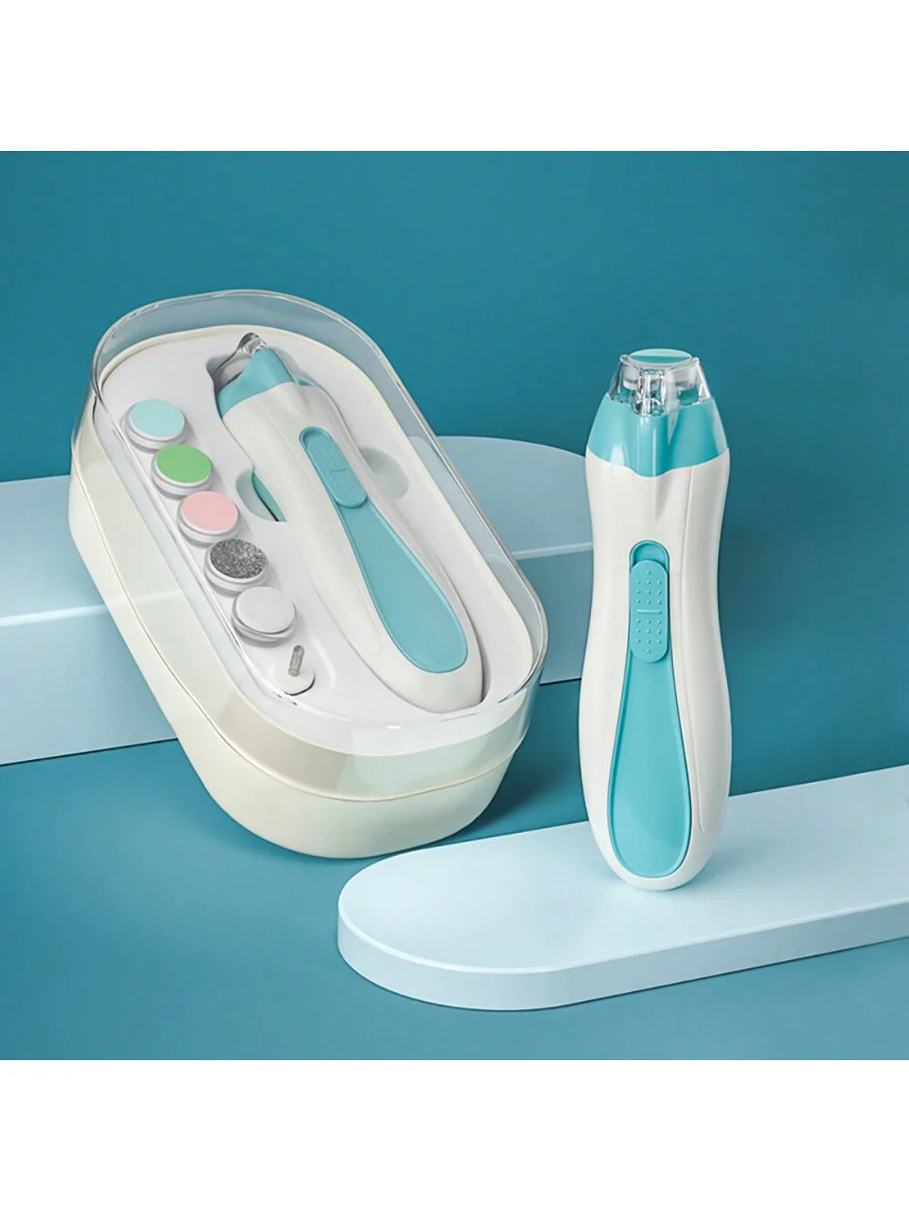 Appareil d'exfoliation électrique pour bébé rechargeable silencieux sûr pour les nouveaunés et les adultes 1 p