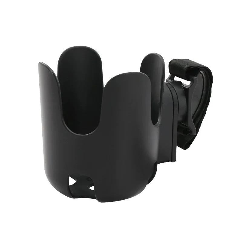 Portegobelet universel 360° pour poussette support rotatif en plastique noir compatible avec tasse bouteille e