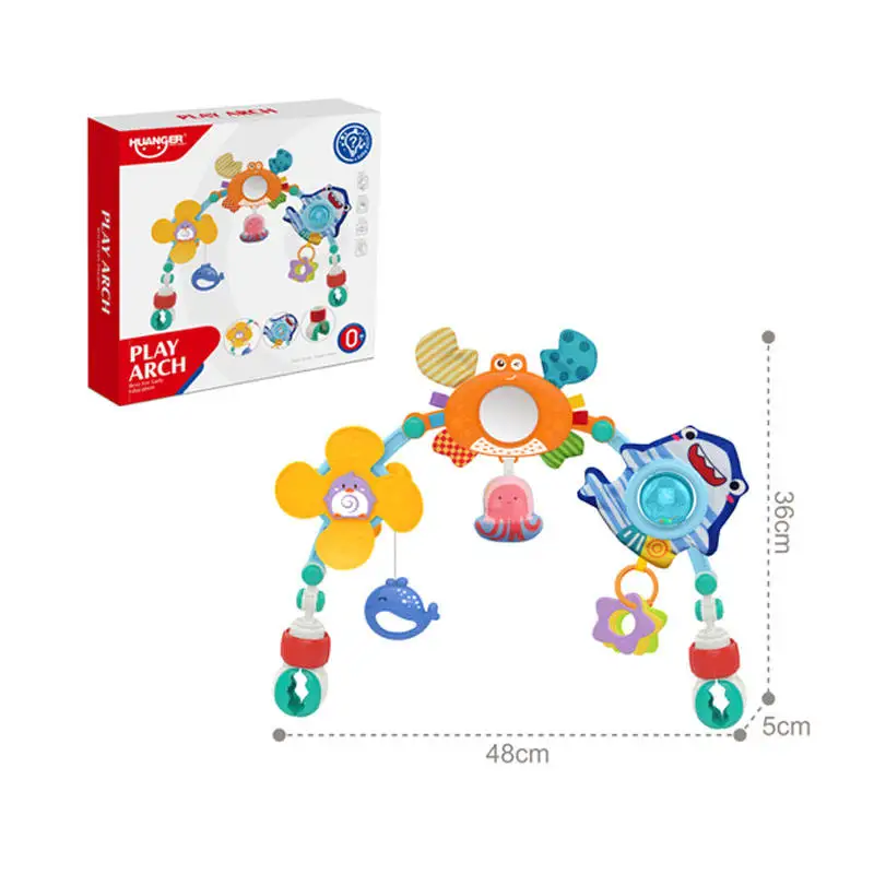 Arche jeu bébé développement sensoriel interactif 024m accessoire poussette éveil jouets bébé fille garçon jou