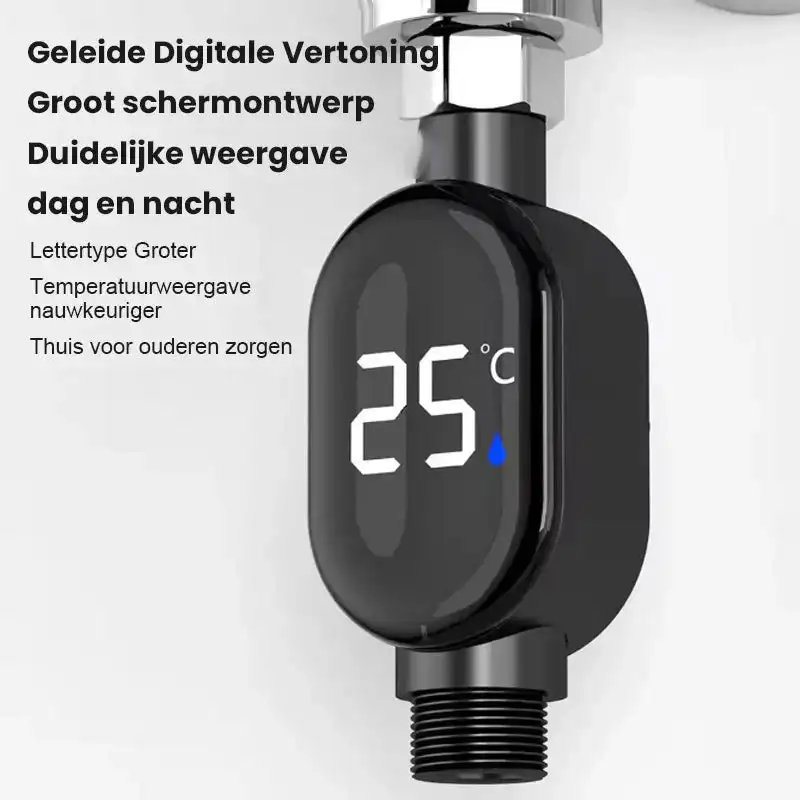 Thermomètre de douche à affichage numérique 1/2 '', thermomètre de