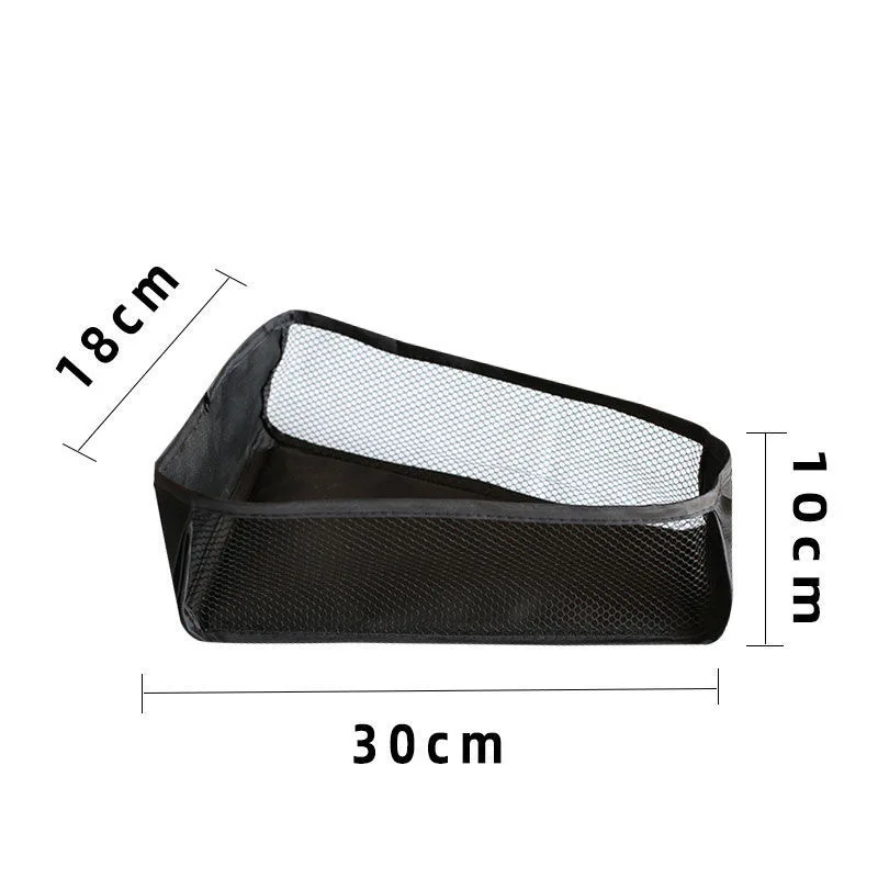 Organisateur de rangement en maille noire panier suspendu rangement