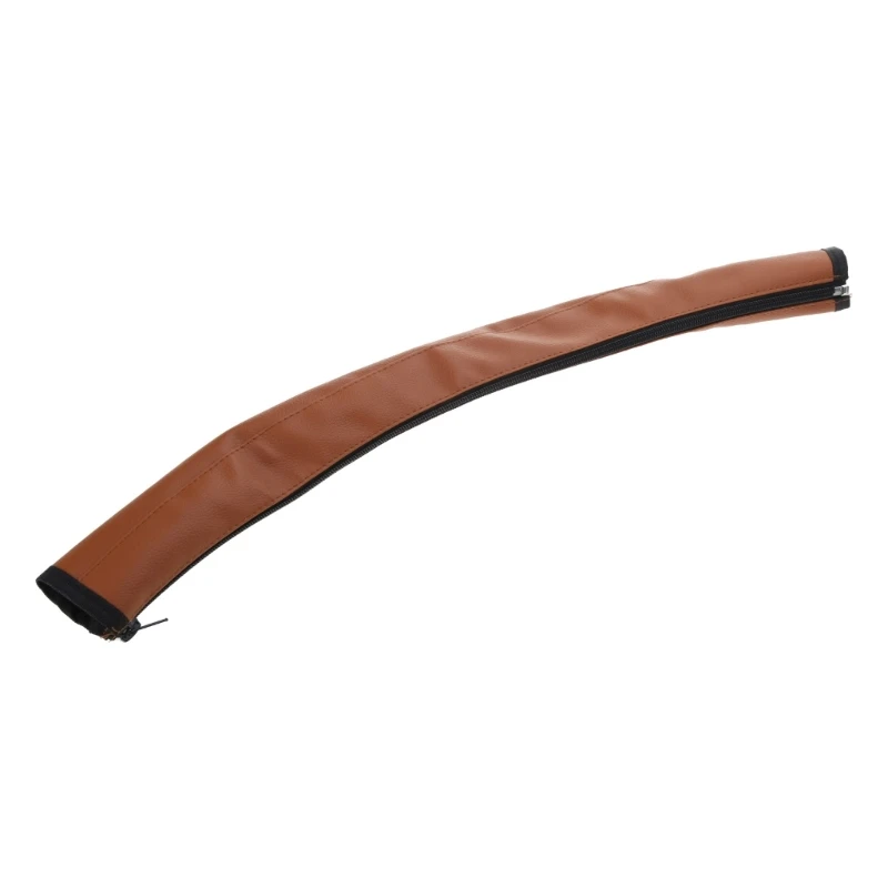 Sangle poussette accessoire cuir artificiel PU étui protection antibactérien couleur brun design moderne facil