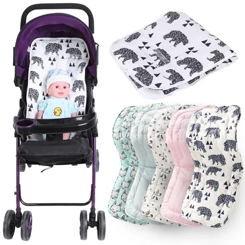 Accessoires poussette confortables pour bébé coussin langer siège landau tapis voiture couches coton sécurité