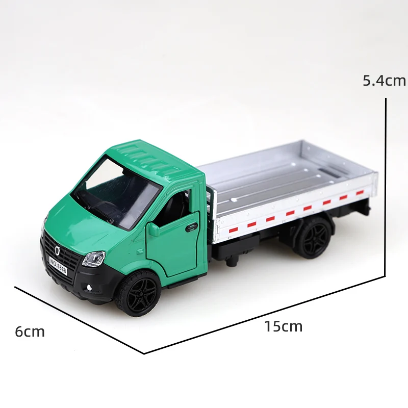 Mini camion à trois portes rétractable en métal et plastique design élégant vert clair jouet éducatif pour enf