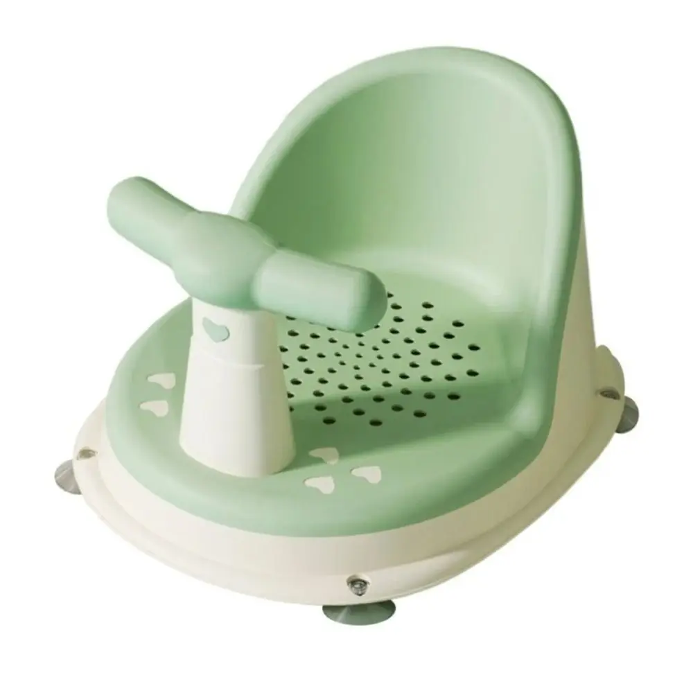 Chaise de bain pour bébé antidérapante siège de douche confortable design moderne avec motifs cœur matériau sû