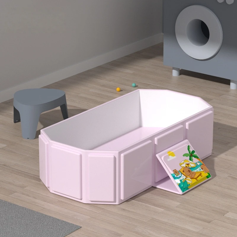 Parc d'activité interactif pour enfants espace de jeu sécurisé design moderne couleurs pastel jouets inclus ad