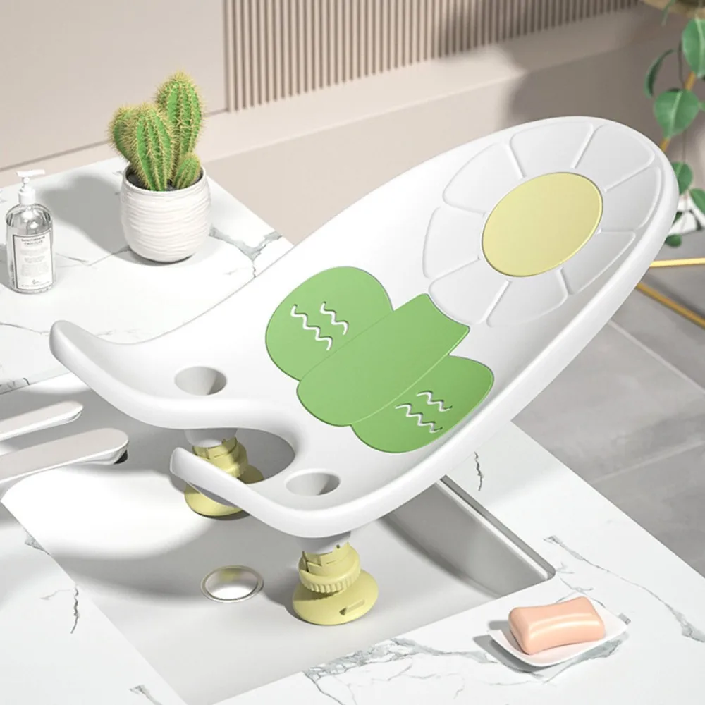 Siège de bain portable antidérapant pour bébé support ergonomique réglable design floral baignoire multifoncti