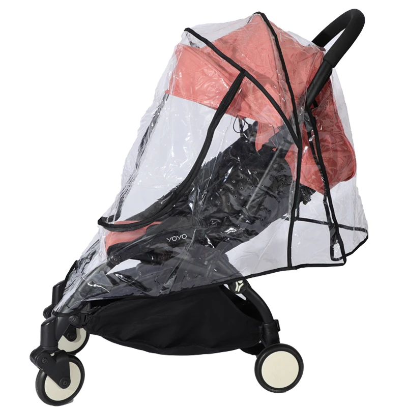 Housse de pluie universelle pour poussette protection contre le vent et la pluie compatible Yoyo Cybex YOYA et