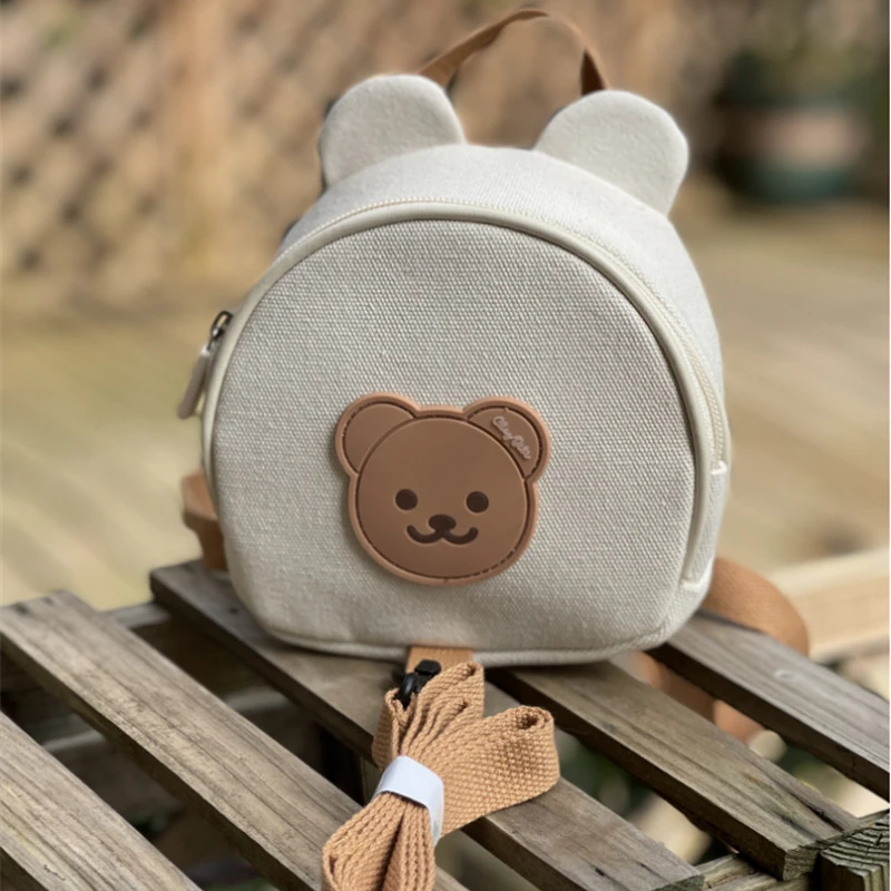 Sac à Dos AntiPerte pour Bébé et Enfant Coton Design Mignonours Lanière Régulable Idéal pour les Sorties et l'