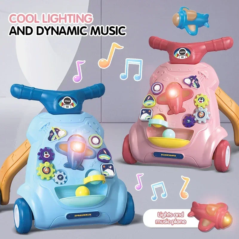 Trotteur éducatif bébé jouet lumière son apprentissage marche accessoire poussette 012 mois SPACEWALK