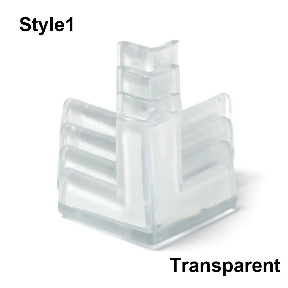 Protecteur d'angle en silicone transparent 4 pièces Protection de
