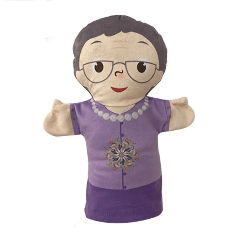 Marionnette à main en peluche pour enfants éducation parentenfant membre de la famille jouet interactif storyt