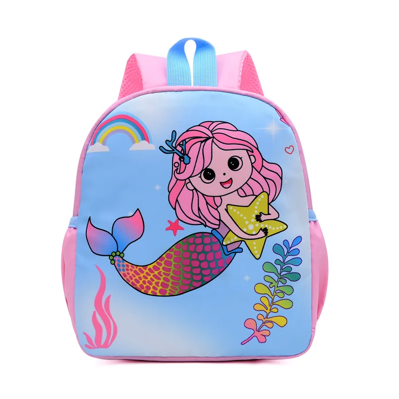 Sac à dos pour enfants école mermaid animal dinosaure imprimé nylon