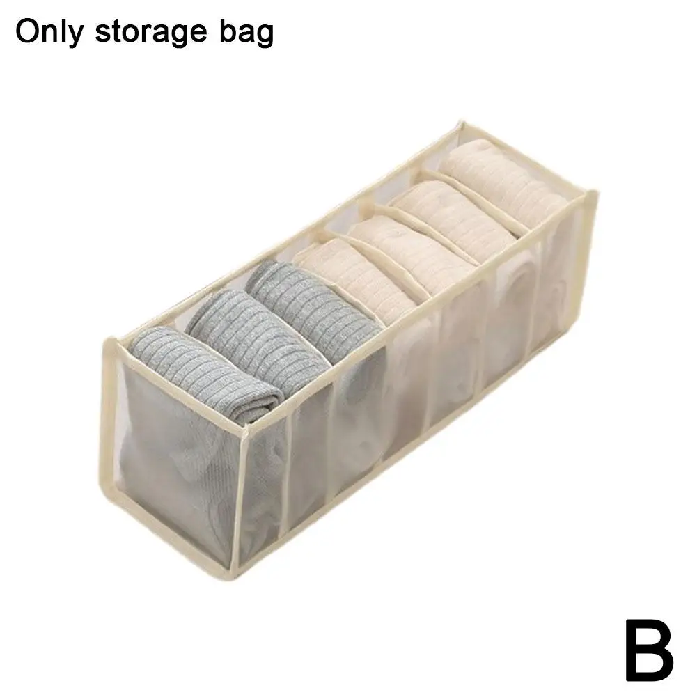 Organisateur de vêtements en polyester sac de rangement compartiments transparents pour vêtements sousvêtement