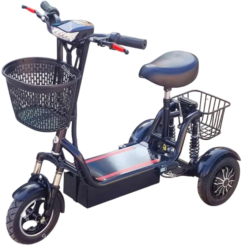 Tricycle électrique pliant Daiichi 3 roues double moteur scooter