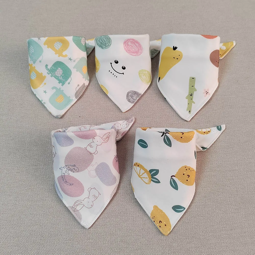 Bandanas pour animaux de compagnie style mode 5 pièces motifs colorés design ludique accessoires pour chiens u