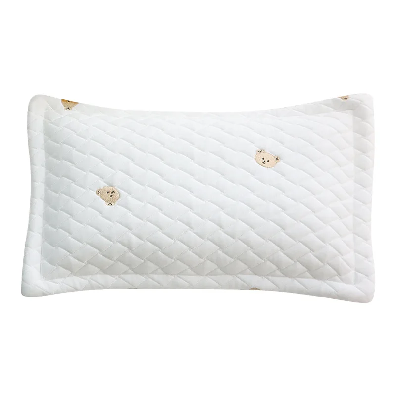 Oreiller bébé doux literie nouveauné oreiller allaitement design ours matelassé coton 13 ans