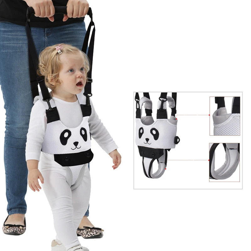 Ceinture marcheur bébé apprentissage antichute en coton doux pour garçon fille 06 ans traction corde sécurisée