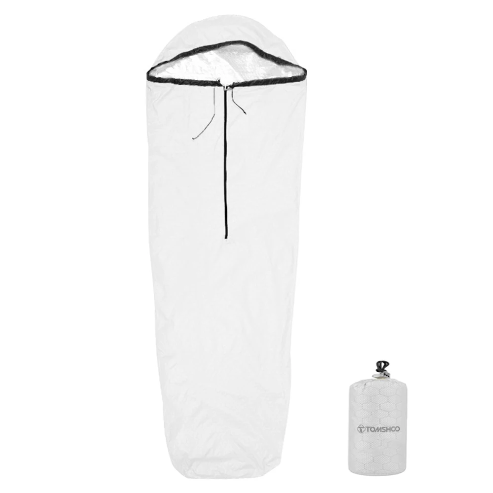 Sac de couchage thermique imperméable léger housse de protection pour sac de couchage camping randonnée outdoo