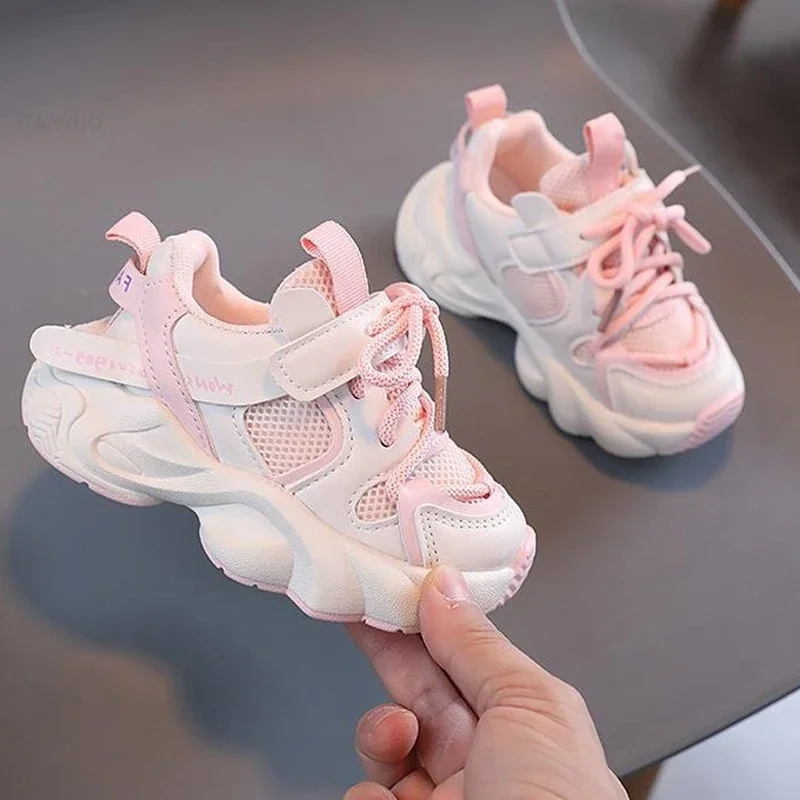 Chaussures de dehors Classiques en Maille Respirante pour Enfant Baskets de Marche et de Course pour Bébé Garç