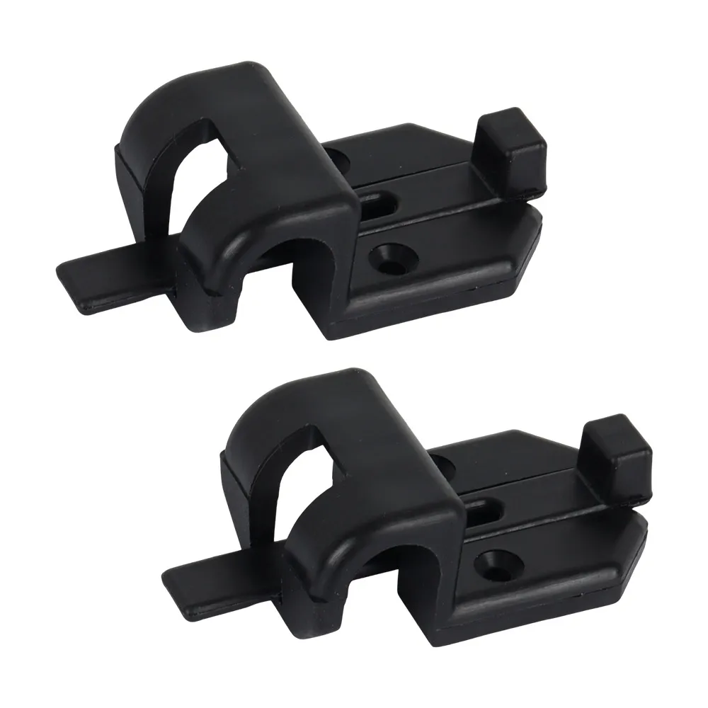 Support de rail coulissant pour campingcar caravane 2 pièces crochets de sécurité noir installation facile dur