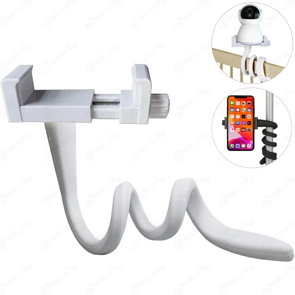 Support universel bébé silicone flexible long caméra moniteur sans trou poussette fixe ajustable