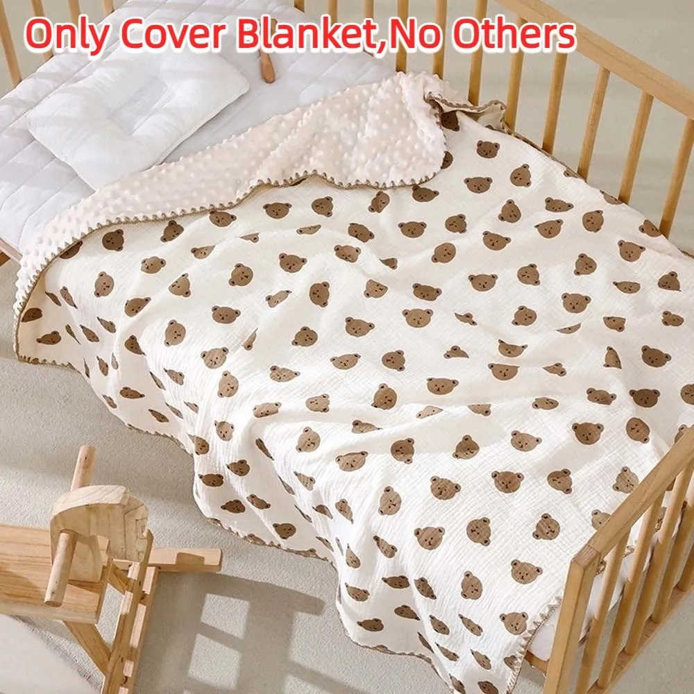 Couverture bébé respirante en forme de haricot douce imprimée ours Koala sieste tapis de couchage style modern