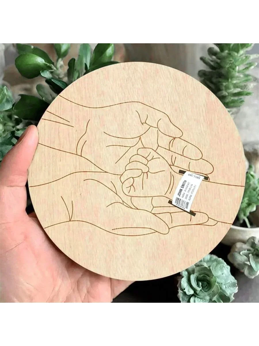 Support Keepplex gravé d'hôpital pour nouveau-né, cadeau personnalisé pour bébé, bracelet commémoratif de gros