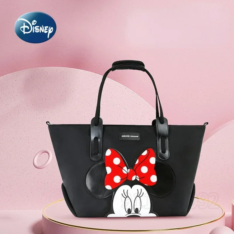 Sac à main Disney Minnie Mouse design 3D sac à couches multi fonctionnel grande capacité matériau synthétique 