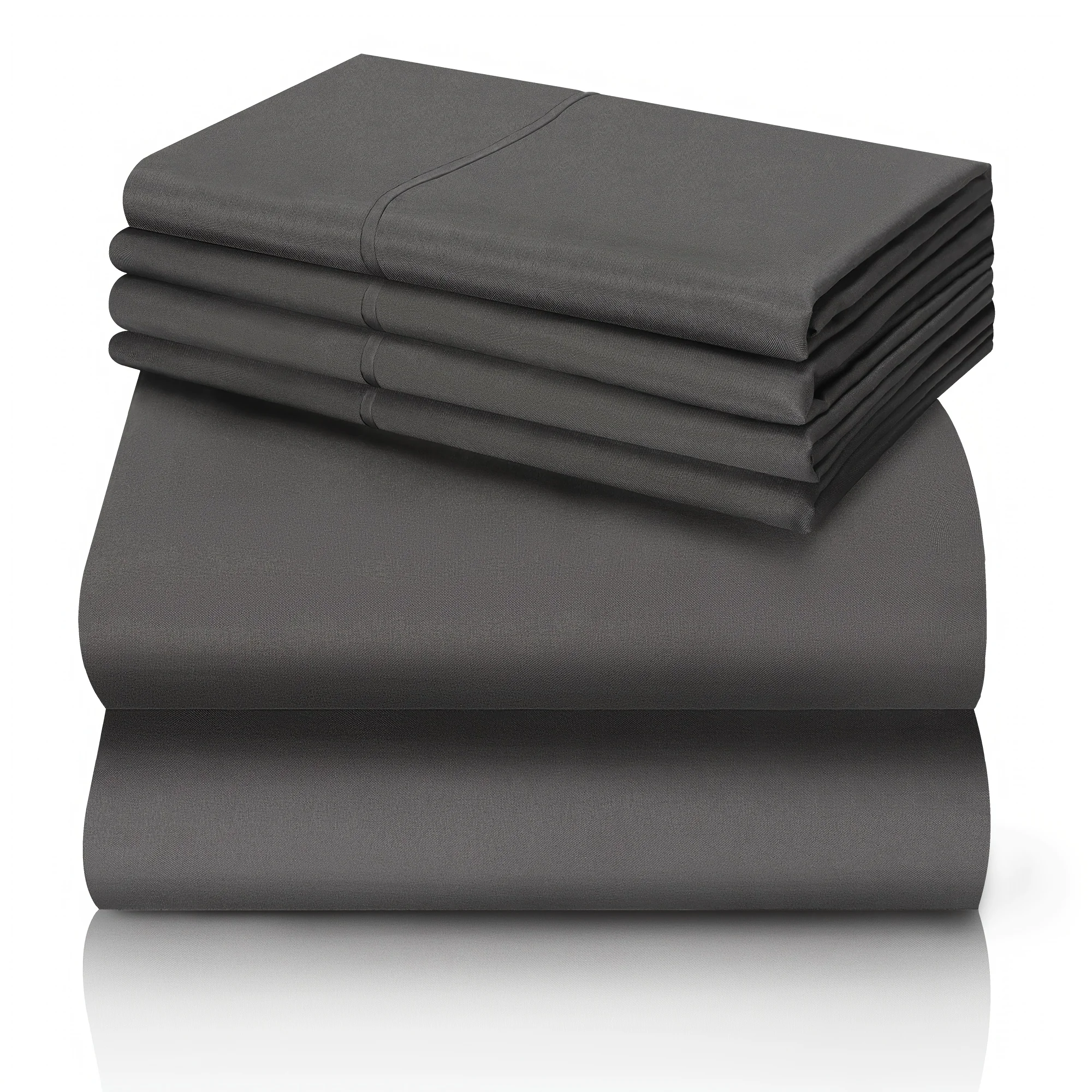 Ensemble de lit rafraîchissant luxe 6 pièces parure de lit doux confortable tissu microfibre hypoallergénique