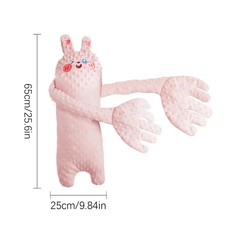 Coussin de sucette en peluche pour bébé oreiller de sommeil doux peluche sans mécanisme couleur rose pâle idéa