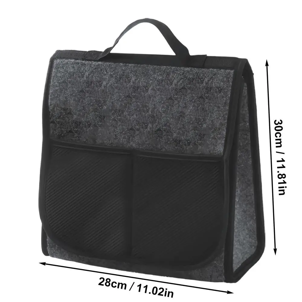 Sac de rangement en feutre pour siège arrière de voiture organisateur de coffre bébé usage quotidien et voyage