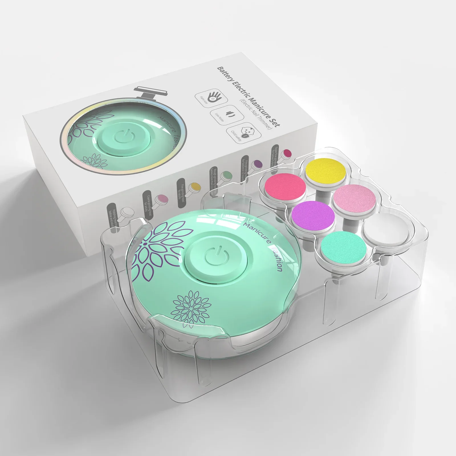 Coupeongles électrique pour bébé outil de manucure bébé kit hygiène ongles ciseaux ongles bébé poussette acces