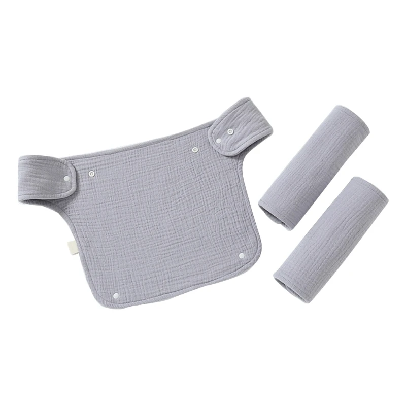 Tabouret à la taille pour bébé bavoir en coton doux coussin de dentition serviette de salive pour nouveauné mu