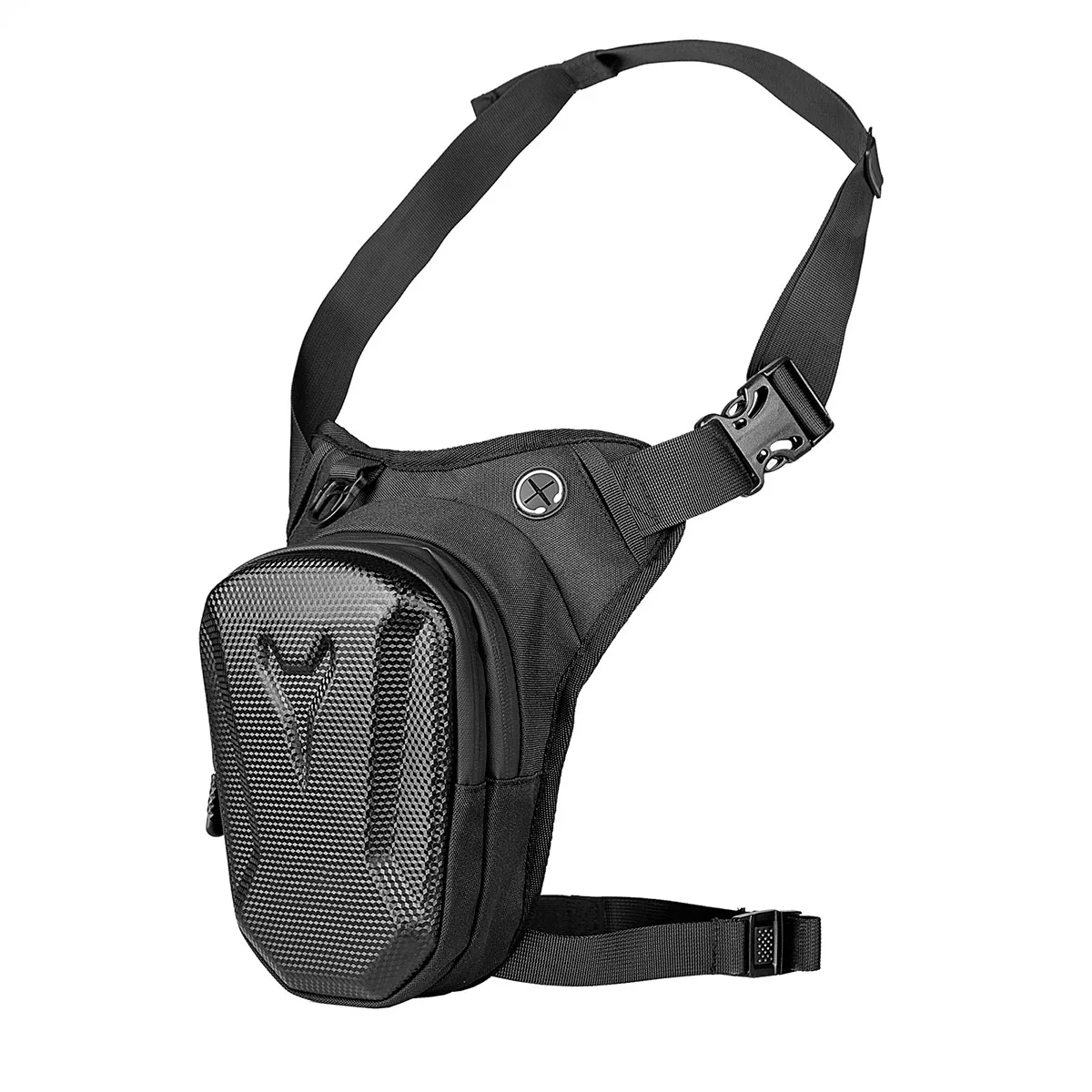 Portebagages moto holster en imitation carbone sac de transport extérieur compact sac à bandoulière design mod