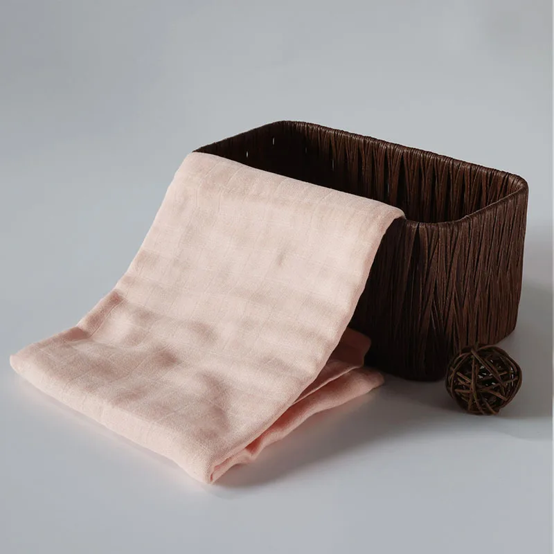 Set rangement panier tissu bambou coton bébé couverture étoffe douce serviette bain poussette bébé 01 ans desi