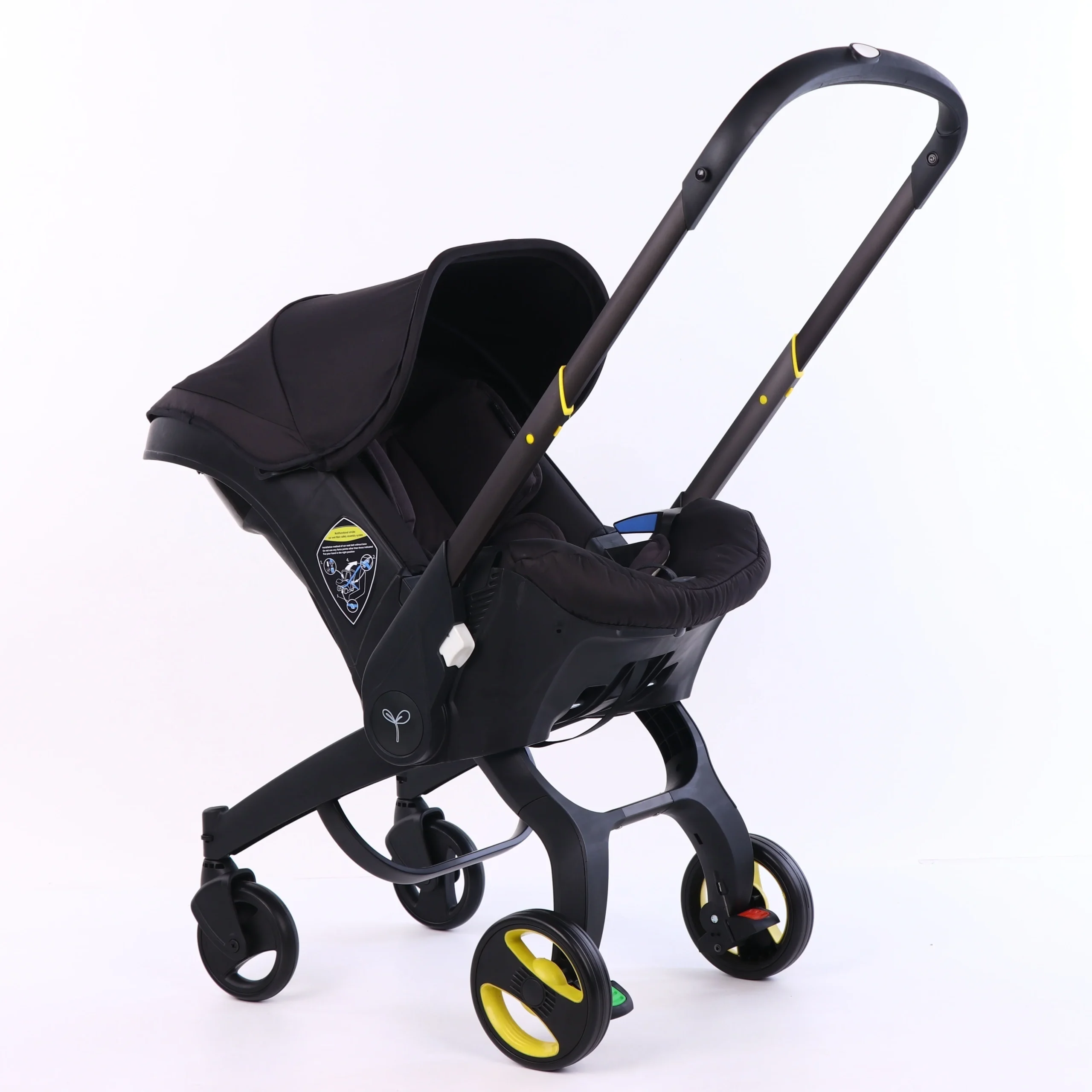 Siègeauto multifonctionnel 4 en 1 pour bébé compatible voiture et poussette groupe 0 doux et sécuritaire desig
