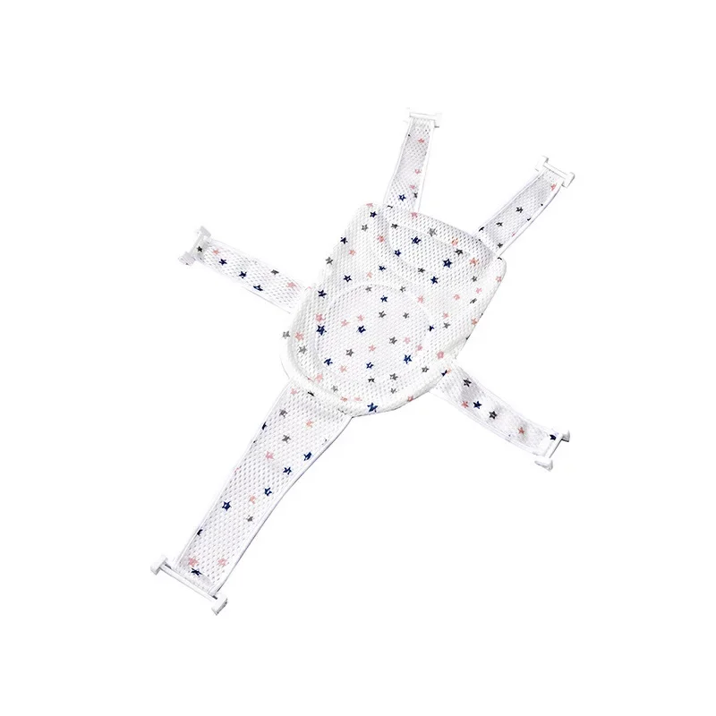 Oreiller de baignoire réglable pour nouveauné coussin antidérapant en forme de croix support 5 points bain con