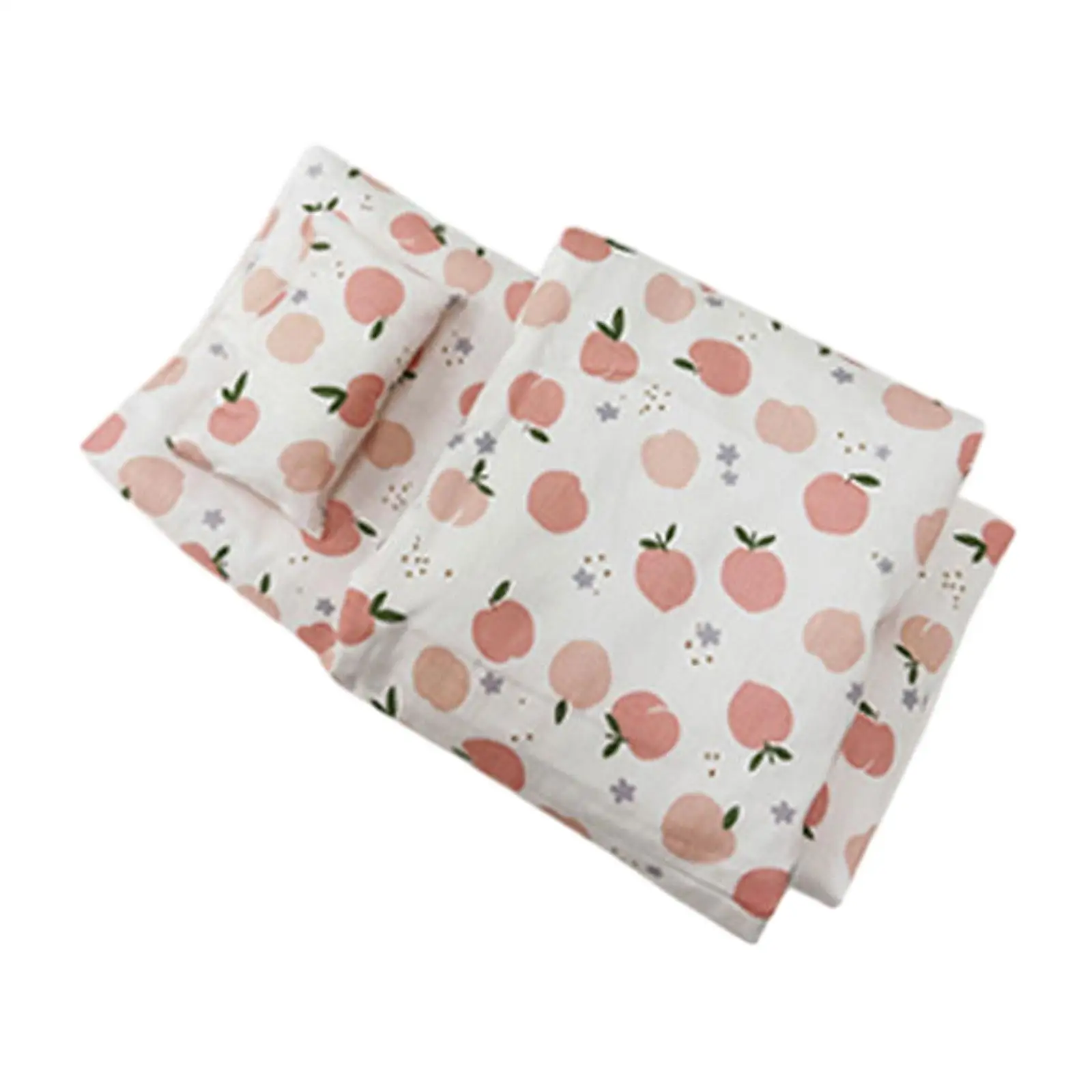 Ensemble literie bébé fruits printemps été housse couette taie oreiller coton doux confortable décoration cham