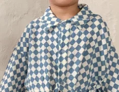 Ensemble bébé chemisier et pantalon carreaux coton lin printempsautomne unisexe 13 ans vêtements enfants mode