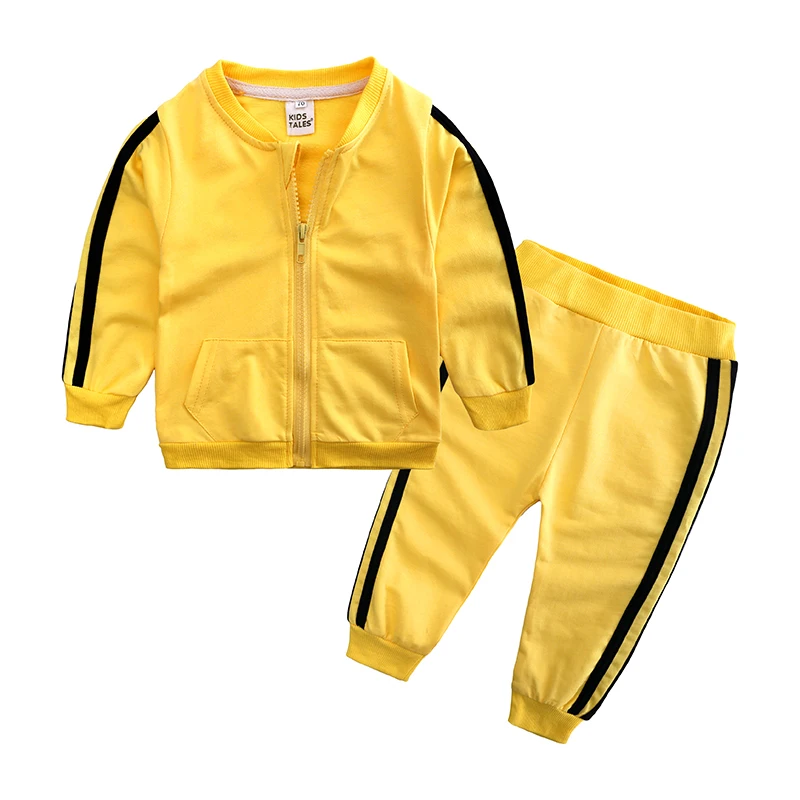Ensemble de survêtement en coton pour bébé fille, manches longues