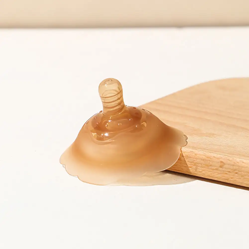 Protecteur de mamelon en silicone antimorsure coussinets d'allaitement antidébordement boîte antipoussière 1 p