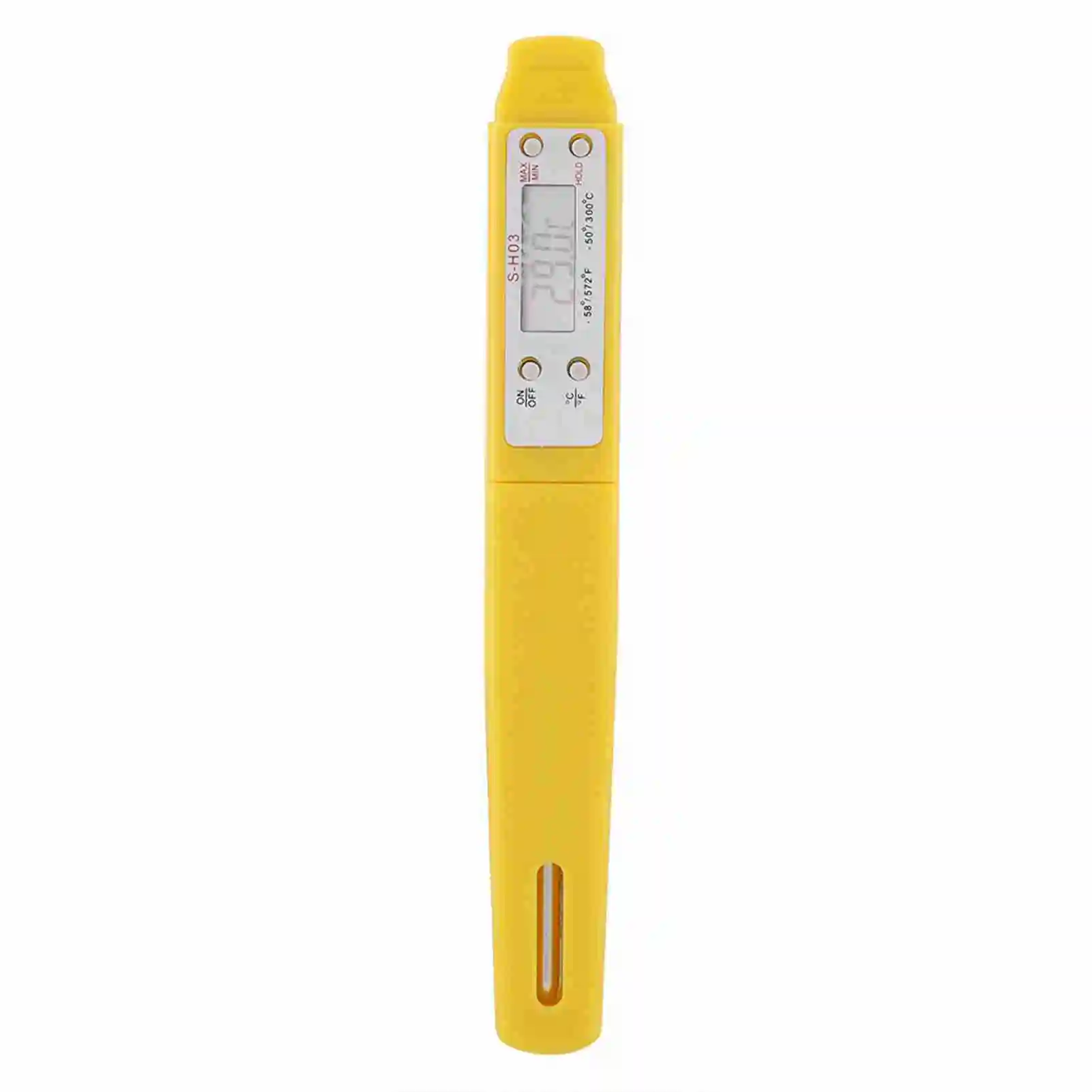 Thermomètre Alimentaire Numérique Jaune Écran Digital Cuisine BBQ Viande Mesure Température