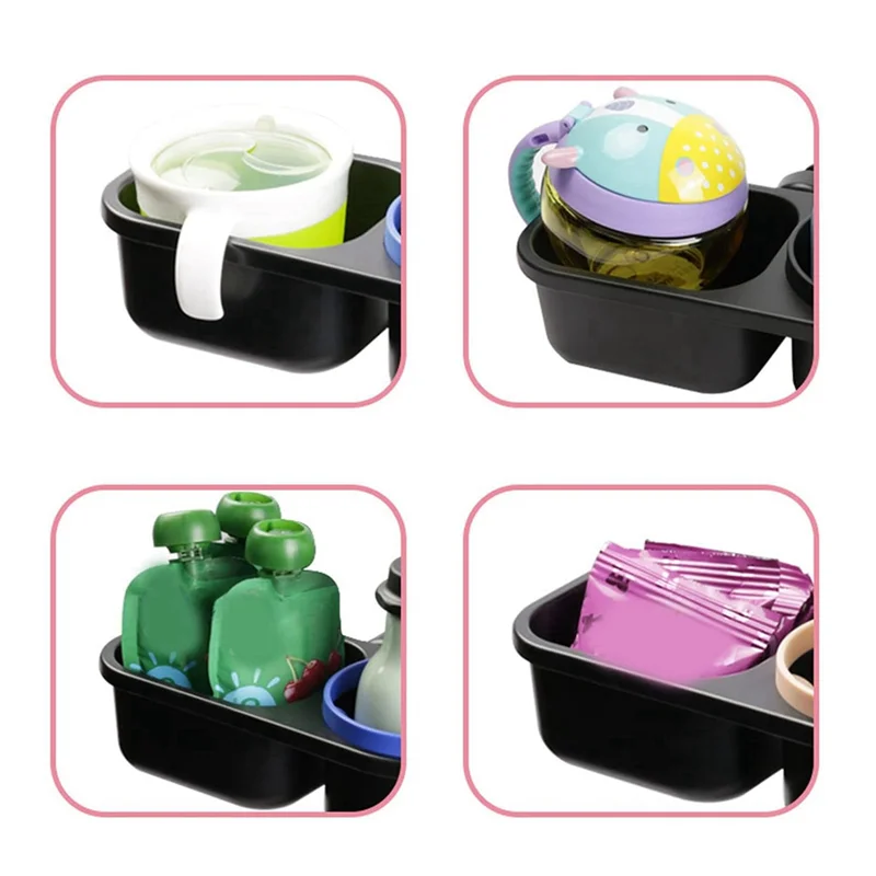Portegobelet universel pour poussette support de collation sécurisé compatible toutes poussettes silicone anti