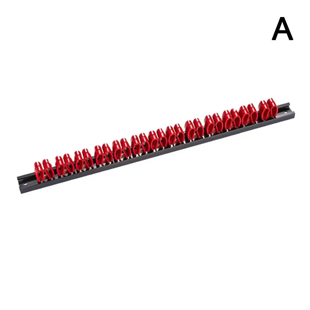 Organisateur de câbles en plastique avec clips rouges support mural rangement pratique design moderne usage bu