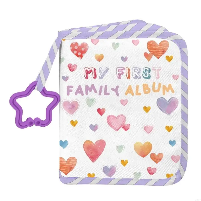 Album photo bébé en tissu doux livre souvenir famille enfant première album cadeau naissance design coloré mir